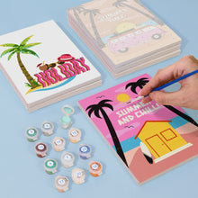 Afbeelding in Gallery-weergave laden, Schilderen op nummer – Set van 6 doeken | Zomer Strandposters