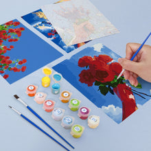 Afbeelding in Gallery-weergave laden, Schilderen op nummer – Set van 6 doeken | Bloemenboeketten in de Lucht