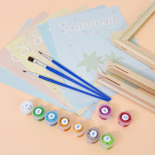 Afbeelding in Gallery-weergave laden, Schilderen op nummer – Set van 6 doeken | Zomervakantie Posters