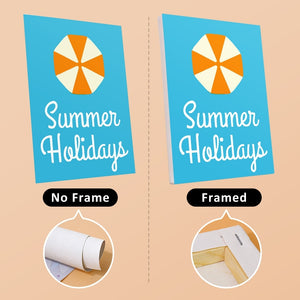 Schilderen op nummer – Set van 6 doeken | Zomervakantie Posters