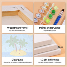 Afbeelding in Gallery-weergave laden, Schilderen op nummer – Set van 6 doeken | Zomervakantie Posters