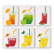 Afbeelding in Gallery-weergave laden, Schilderen op nummer – Set van 6 doeken | Fruitige Dranken