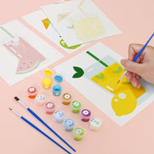 Afbeelding in Gallery-weergave laden, Schilderen op nummer – Set van 6 doeken | Fruitige Dranken