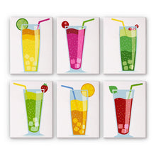 Afbeelding in Gallery-weergave laden, Schilderen op nummer – Set van 6 doeken | Bruisende Fruitdranken