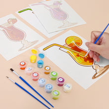 Afbeelding in Gallery-weergave laden, Schilderen op nummer – Set van 6 doeken | Fruitige Cocktails