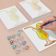 Afbeelding in Gallery-weergave laden, Schilderen op nummer – Set van 6 doeken | Fruitige Cocktails