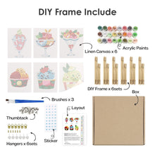 Afbeelding in Gallery-weergave laden, Schilderen op nummer – Set van 6 doeken | IJscoupes