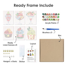 Afbeelding in Gallery-weergave laden, Schilderen op nummer – Set van 6 doeken | IJscoupes