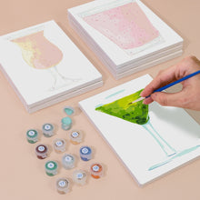 Afbeelding in Gallery-weergave laden, Schilderen op nummer – Set van 6 doeken | Kleurrijke Cocktails