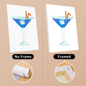 Schilderen op nummer – Set van 6 doeken | Kleurrijke Cocktails