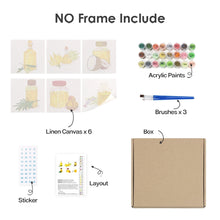 Afbeelding in Gallery-weergave laden, Schilderen op nummer – Set van 6 doeken | Natuurlijke Oliën