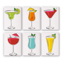 Afbeelding in Gallery-weergave laden, Schilderen op nummer – Set van 6 doeken | Klassieke Cocktails