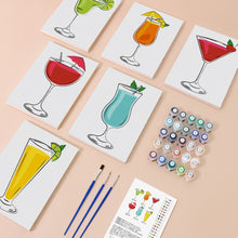 Afbeelding in Gallery-weergave laden, Schilderen op nummer – Set van 6 doeken | Klassieke Cocktails