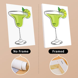 Schilderen op nummer – Set van 6 doeken | Klassieke Cocktails