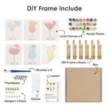 Afbeelding in Gallery-weergave laden, Schilderen op nummer – Set van 6 doeken | Klassieke Cocktails