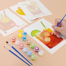 Afbeelding in Gallery-weergave laden, Schilderen op nummer – Set van 6 doeken | Tropische Cocktails