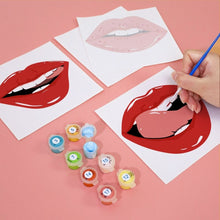 Afbeelding in Gallery-weergave laden, Schilderen op nummer – Set van 6 doeken | Rode Lippen