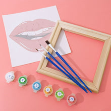 Afbeelding in Gallery-weergave laden, Schilderen op nummer – Set van 6 doeken | Rode Lippen