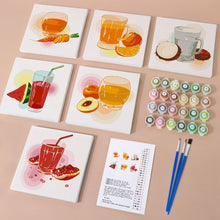 Afbeelding in Gallery-weergave laden, Schilderen op nummer – Set van 6 doeken | Gezonde Sappen