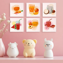 Afbeelding in Gallery-weergave laden, Schilderen op nummer – Set van 6 doeken | Gezonde Sappen