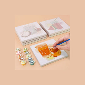 Schilderen op nummer – Set van 6 doeken | Gezonde Sappen