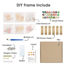 Afbeelding in Gallery-weergave laden, Schilderen op nummer – Set van 6 doeken | Gezonde Sappen