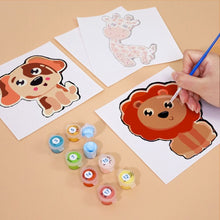Afbeelding in Gallery-weergave laden, Schilderen op nummer – Set van 6 doeken | Schattige Dieren