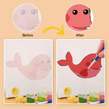 Afbeelding in Gallery-weergave laden, Schilderen op nummer – Set van 6 doeken | Schattige Dierengezichten