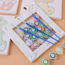 Afbeelding in Gallery-weergave laden, Schilderen op nummer – Set van 6 doeken | Schattige Dierfiguren