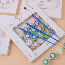 Afbeelding in Gallery-weergave laden, Schilderen op nummer – Set van 6 doeken | Schattige Dierengezichten 2