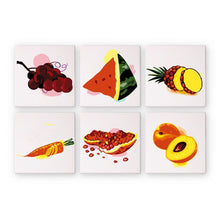 Afbeelding in Gallery-weergave laden, Schilderen op nummer – Set van 6 doeken | Fruit en Groenten