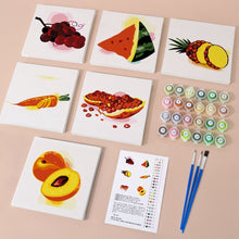 Afbeelding in Gallery-weergave laden, Schilderen op nummer – Set van 6 doeken | Fruit en Groenten