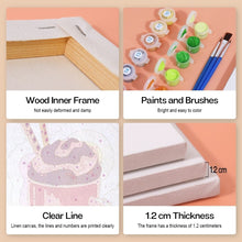 Afbeelding in Gallery-weergave laden, Schilderen op nummer – Set van 6 doeken | Milkshakes