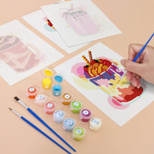 Afbeelding in Gallery-weergave laden, Schilderen op nummer – Set van 6 doeken | Kleurrijke Milkshakes