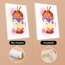 Afbeelding in Gallery-weergave laden, Schilderen op nummer – Set van 6 doeken | Kleurrijke Milkshakes