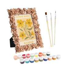 Afbeelding in Gallery-weergave laden, Mini Schilderen op Nummer met lijst - Bloemenmarkt - Madrid