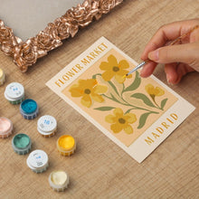 Afbeelding in Gallery-weergave laden, Mini Schilderen op Nummer met lijst - Bloemenmarkt - Madrid