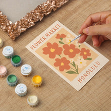 Afbeelding in Gallery-weergave laden, Mini Schilderen op Nummer met lijst - Bloemenmarkt - Honolulu