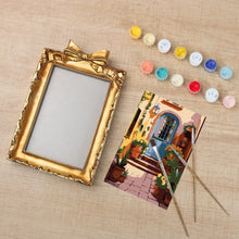 Afbeelding in Gallery-weergave laden, Mini Schilderen op Nummer met lijst - Mediterrane Binnenplaats