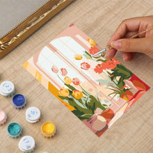 Afbeelding in Gallery-weergave laden, Mini Schilderen op Nummer met lijst - Lentevenster