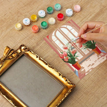 Afbeelding in Gallery-weergave laden, Mini Schilderen op Nummer met lijst - Bloeiend Venster