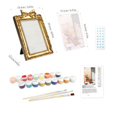 Afbeelding in Gallery-weergave laden, Mini Schilderen op Nummer met lijst - Binnenplaats in Bloei