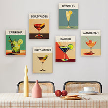 Afbeelding in Gallery-weergave laden, Mini Schilderen op Nummer 15x20cm (6 stuks) - Serie Art Mixologie van Moderne Bar 5