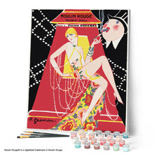 Afbeelding in Gallery-weergave laden, Schilderen op Nummer - Moulin Rouge-affiche - Music Hall Gesmar-programma