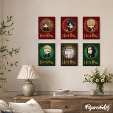 Afbeelding in Gallery-weergave laden, Mini Schilderen op Nummer 15x20cm (6 stuks) - Portretten van Harry Potter