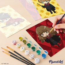 Afbeelding in Gallery-weergave laden, Mini Schilderen op Nummer 15x20cm (6 stuks) - Het Gryffindor Trio van Harry Potter