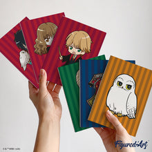 Afbeelding in Gallery-weergave laden, Mini Schilderen op Nummer 15x20cm (6 stuks) - Personages van Harry Potter
