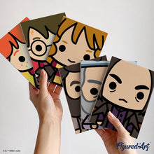 Afbeelding in Gallery-weergave laden, Mini Schilderen op Nummer 15x20cm (6 stuks) - Chibi-gezichten van Harry Potter