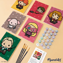 Afbeelding in Gallery-weergave laden, Mini Schilderen op Nummer 15x20cm (6 stuks) - Chibi-collectie van Harry Potter