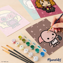 Afbeelding in Gallery-weergave laden, Mini Schilderen op Nummer 15x20cm (6 stuks) - Chibi-collectie van Harry Potter